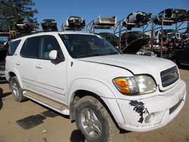 2001 Toyota Sequoia Limited White 4.7L AT 4WD #Z23276